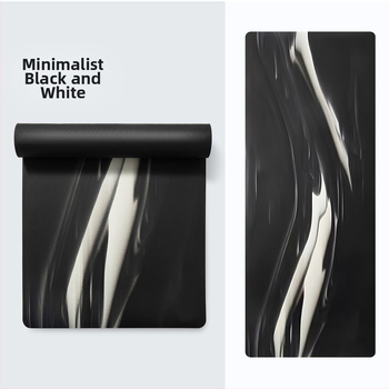 Joga kilimėlis iš velūro — dryžiai, storis 8 mm (Medžiaga: velūras; Raštas: dryžiai; Storis: 8 mm)