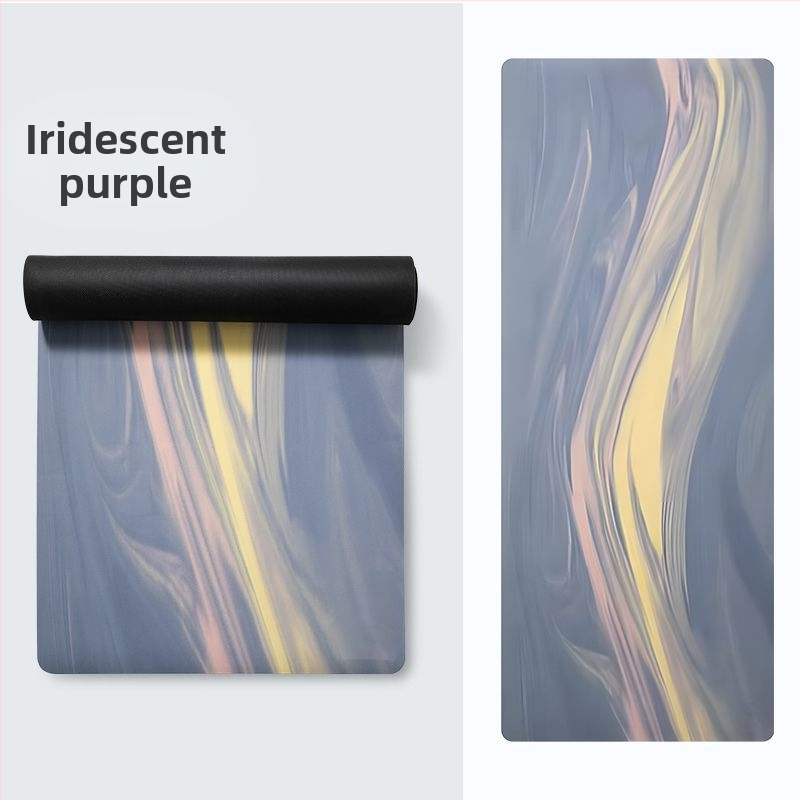 Joga kilimėlis iš velūro — dryžiai, storis 8 mm (Medžiaga: velūras; Raštas: dryžiai; Storis: 8 mm)