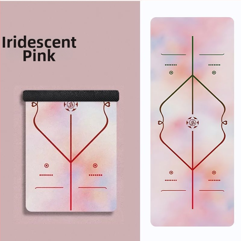 Joga kilimėlis iš velūro — dryžiai, storis 8 mm (Medžiaga: velūras; Raštas: dryžiai; Storis: 8 mm)