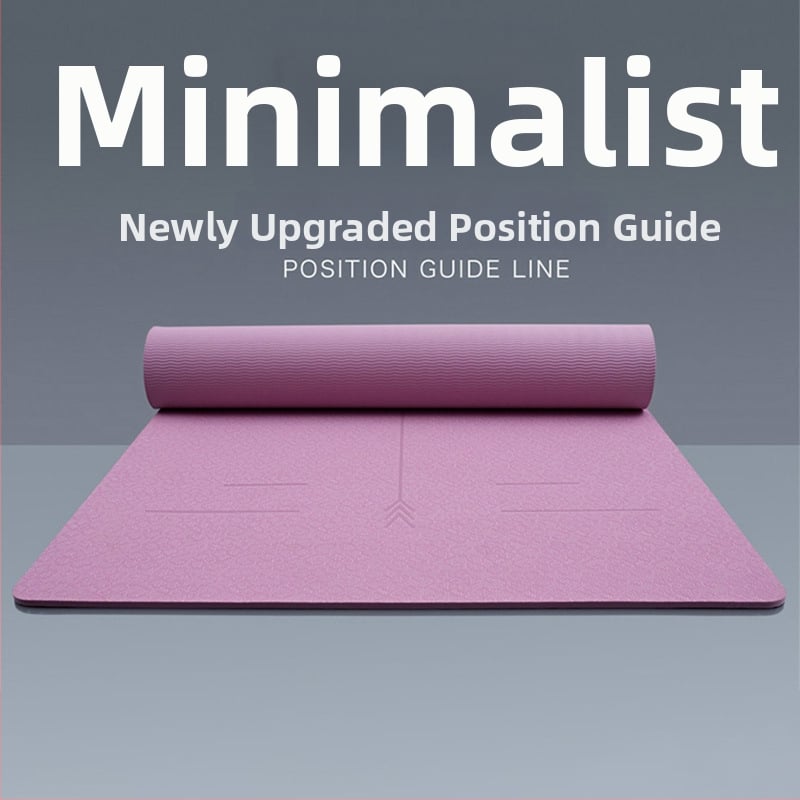 Joga kilimėlis - TPE, 1200 g, 6 mm, kūno linijos raštas, tinkamas fitnesui ir šokiui