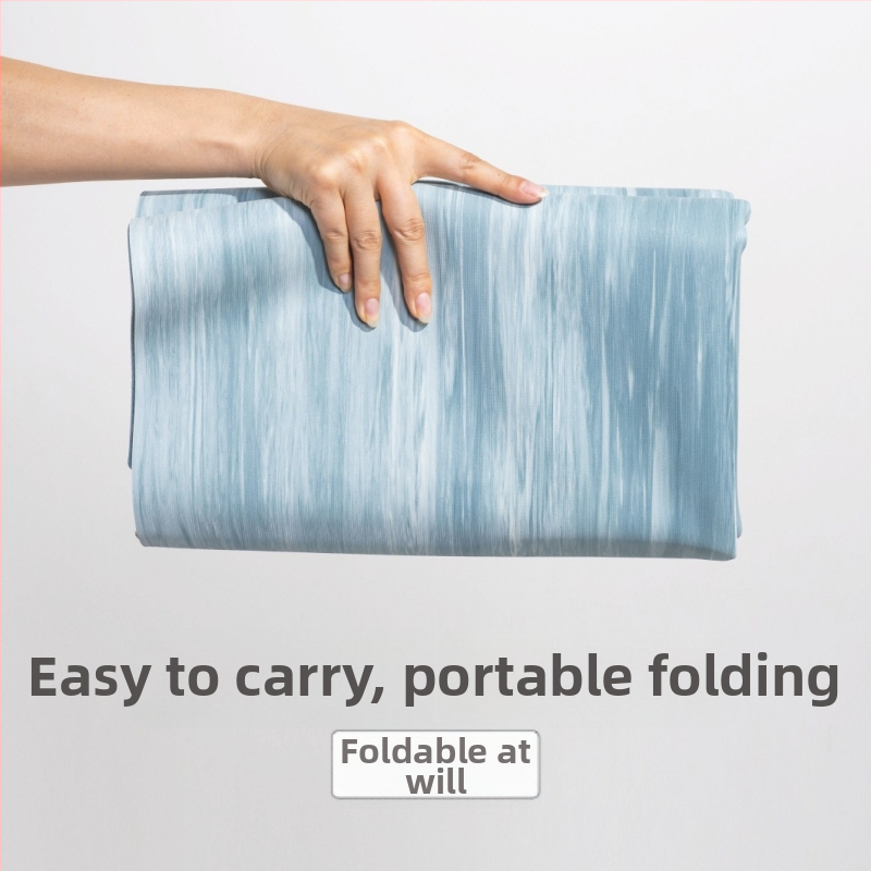 Jogos kilimėlis iš natūralios gumos, dvipusis neslidus, 1,5 mm storio, sulankstomas ir nešiojamas