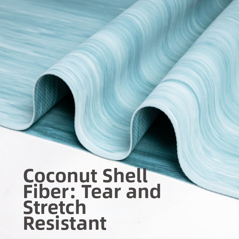 Jogos kilimėlis iš natūralios gumos, dvipusis neslidus, 1,5 mm storio, sulankstomas ir nešiojamas