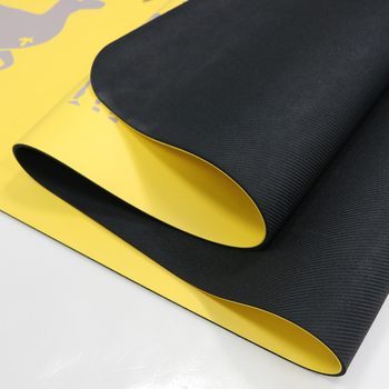 Joga kilimėlis PU+guma, 5 mm, 2900 g, animacijos spaudas, pritaikymas prieinama