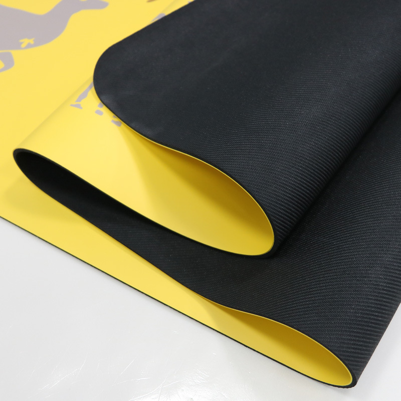 Joga kilimėlis PU+guma, 5 mm, 2900 g, animacijos spaudas, pritaikymas prieinama