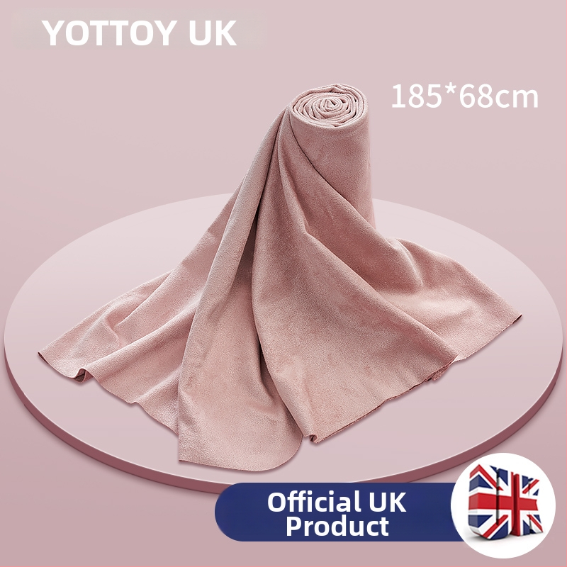 Jogas paklāja dvielis - neslīdošs, sviedru uzsūcošs, netīrumiem izturīgs, pārnēsājams