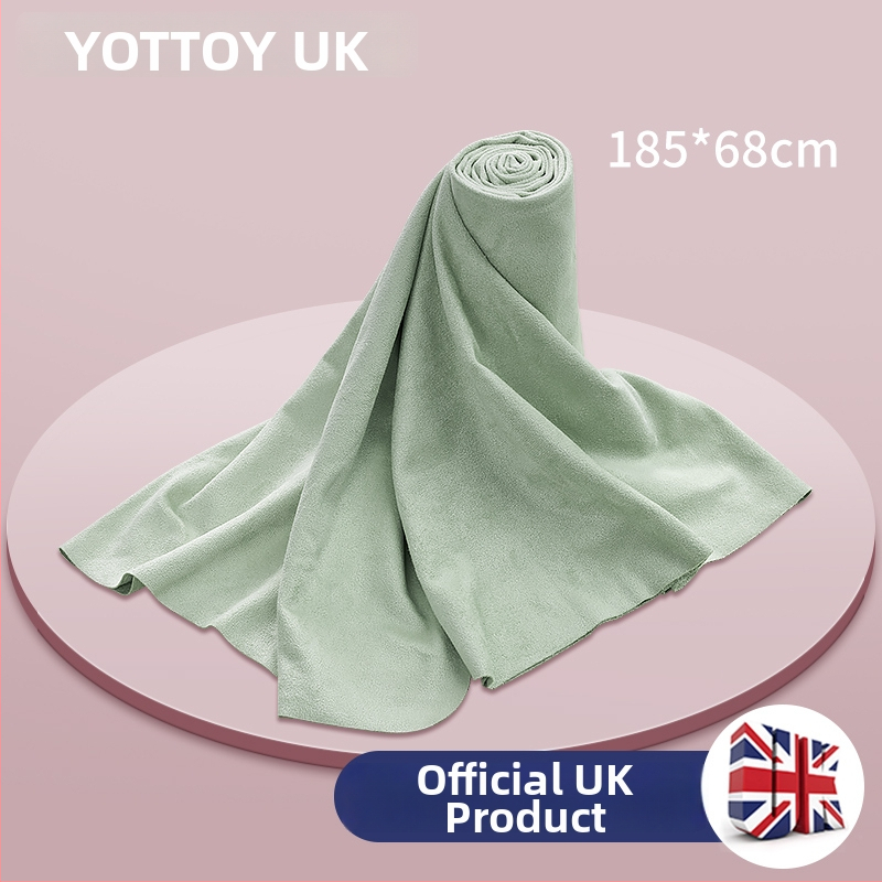 Jogas paklāja dvielis - neslīdošs, sviedru uzsūcošs, netīrumiem izturīgs, pārnēsājams