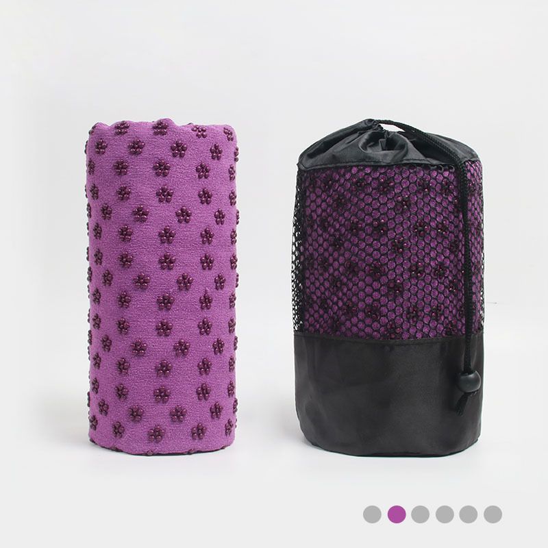 Joga dvielis ar pretslīdējošu virsmu un sviedru uzsūkšanu — Materiāls: Poliesteris + sveķi; Svars: 500 g; Zīmols: DIFEN