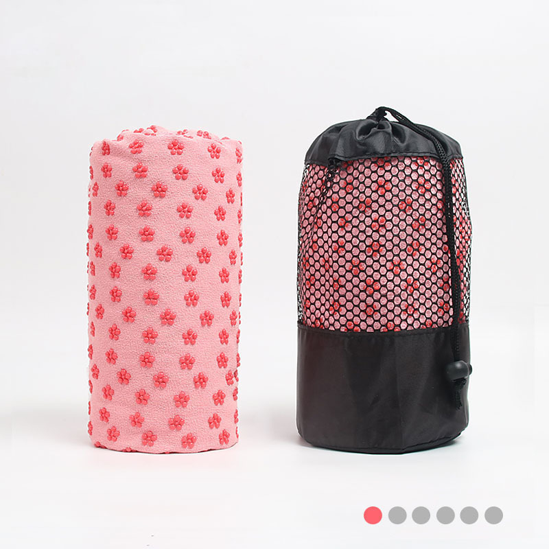 Joga dvielis ar pretslīdējošu virsmu un sviedru uzsūkšanu — Materiāls: Poliesteris + sveķi; Svars: 500 g; Zīmols: DIFEN