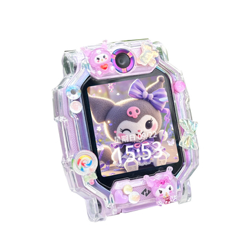 TPU kaitseümbris Little Genius nutikellale D2A/D3 ja Z11/Z10/Z9/Z8 jaoks, koos cartoon DIY figuuriga