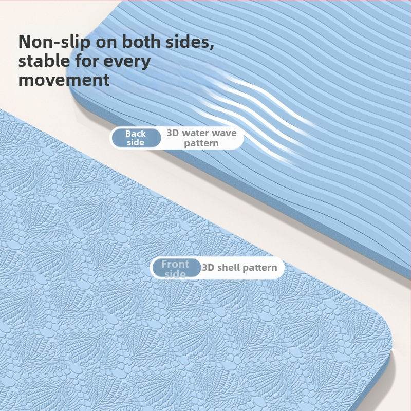 TPE sulankstomas jogos kilimėlis, 8 mm, 1,2 kg, nešiojamas, pritaikomas