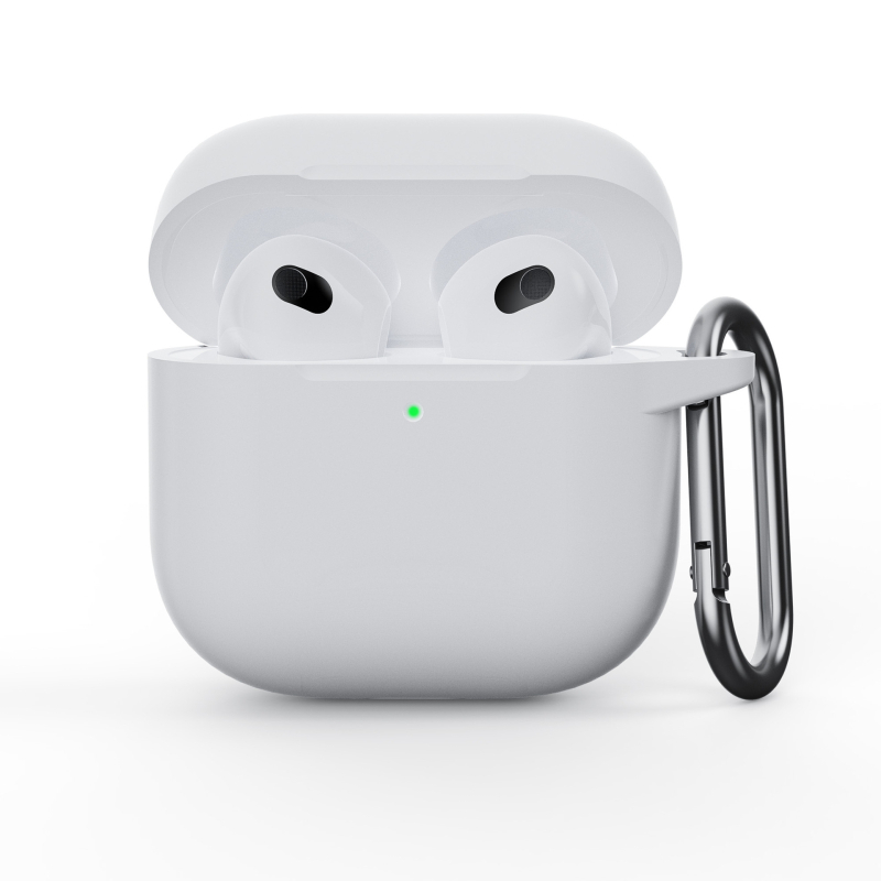 Carcasă din silicon pentru AirPods 4 (design îngroșat 2.0, textură emboss, compatibil universal)