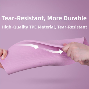 Chi weng jogos kilimėlis, TPE, 8 mm, geometrinis raštas, neslidus