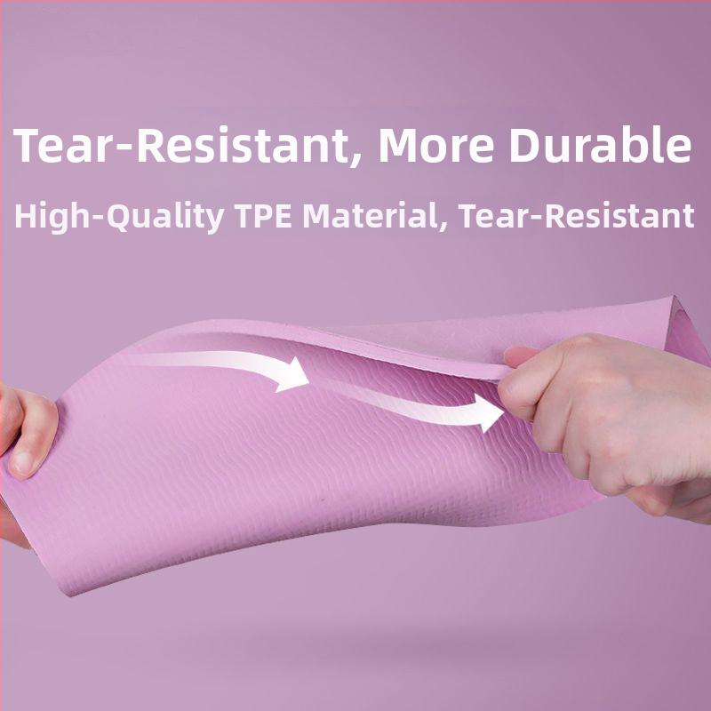 Chi weng jogos kilimėlis, TPE, 8 mm, geometrinis raštas, neslidus