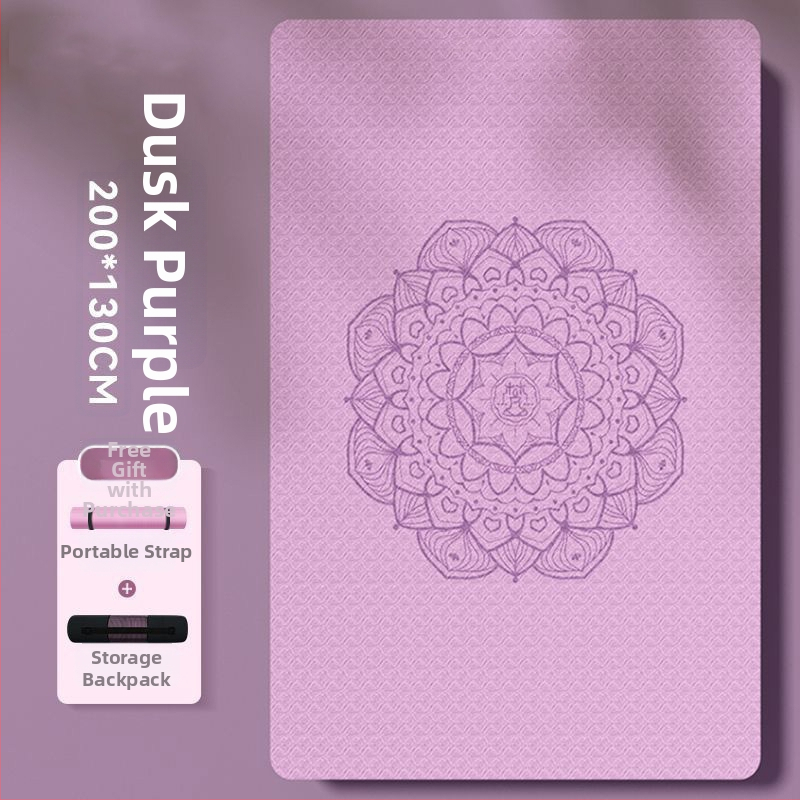 Chi weng jogos kilimėlis, TPE, 8 mm, geometrinis raštas, neslidus