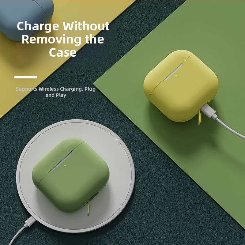 Silikona aizsargkārta AirPods Pro 2, AirPods 1–2 Gen un AirPods 3–4 Gen ar gravētu dizainu