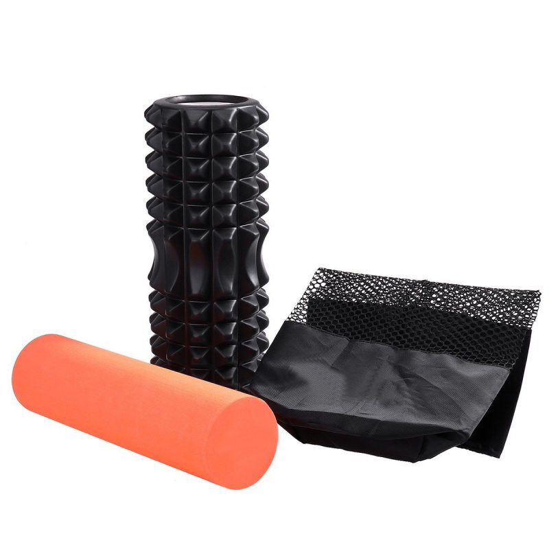 Set EVA pjene joga stupa – 2-u-1 kotač za jogu i igličasti masažni štapić | Brand: Juxingyou | Kategorija: Joga pomoćni predmeti | Primjena: Fitness oprema, Zdravstveni masažni, Fitness i tijelo