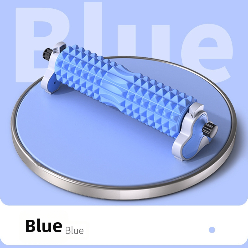 Joga puturols ar cieto kodolu un raupju masāžas tekstūru — Materiāls: EVA, PP, tērauda caurule • Zīmols Jingyuan • Modelis: Trīs pakāpju regulējamais turētājs