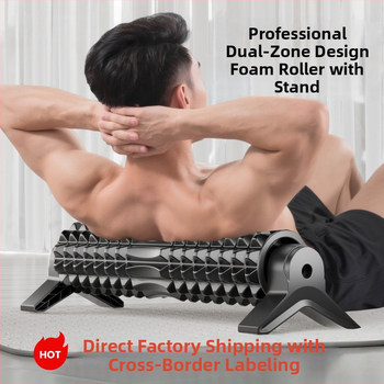 Putu masāžas rullis iekštelpu jogai ar piesūcekņa turētāju – muguras un augšstilbu masāža, EVA+PP, iesācējiem