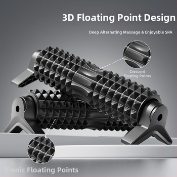 Putu masāžas rullis iekštelpu jogai ar piesūcekņa turētāju – muguras un augšstilbu masāža, EVA+PP, iesācējiem