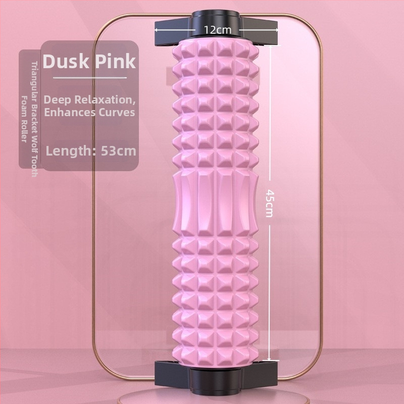 Putu masāžas rullis iekštelpu jogai ar piesūcekņa turētāju – muguras un augšstilbu masāža, EVA+PP, iesācējiem