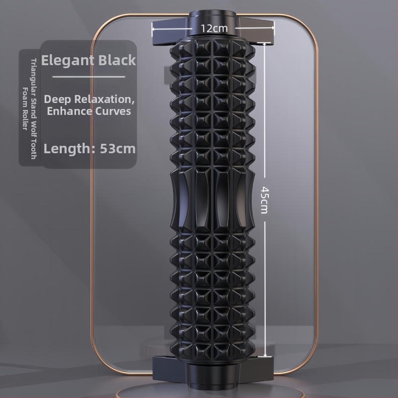 Putu masāžas rullis iekštelpu jogai ar piesūcekņa turētāju – muguras un augšstilbu masāža, EVA+PP, iesācējiem