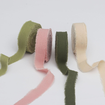 Pamut-len szalag, érdes széle, ajándékcsomagoláshoz és díszítéshez – Wending