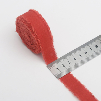 Pamut-len szalag, érdes széle, ajándékcsomagoláshoz és díszítéshez – Wending