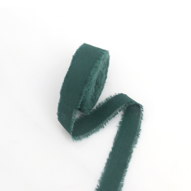 Pamut-len szalag, érdes széle, ajándékcsomagoláshoz és díszítéshez – Wending