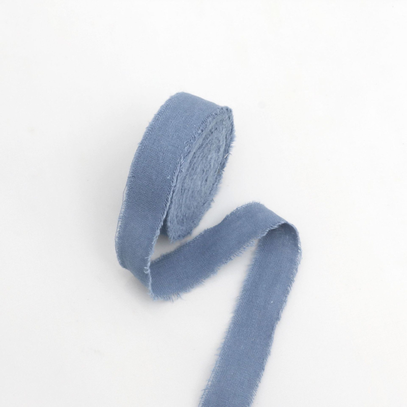 Pamut-len szalag, érdes széle, ajándékcsomagoláshoz és díszítéshez – Wending