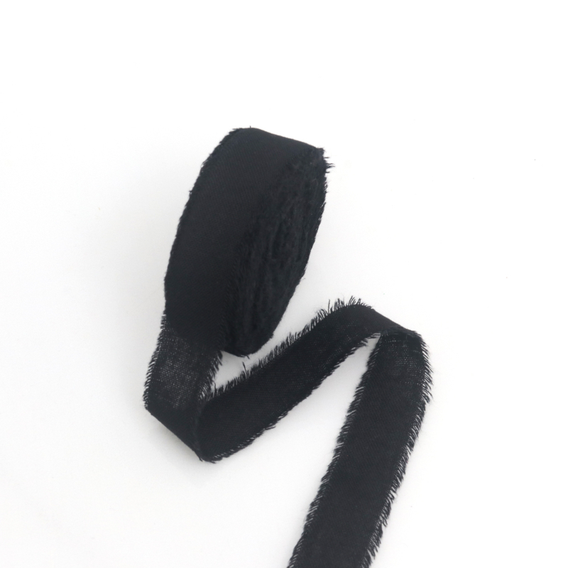 Pamut-len szalag, érdes széle, ajándékcsomagoláshoz és díszítéshez – Wending