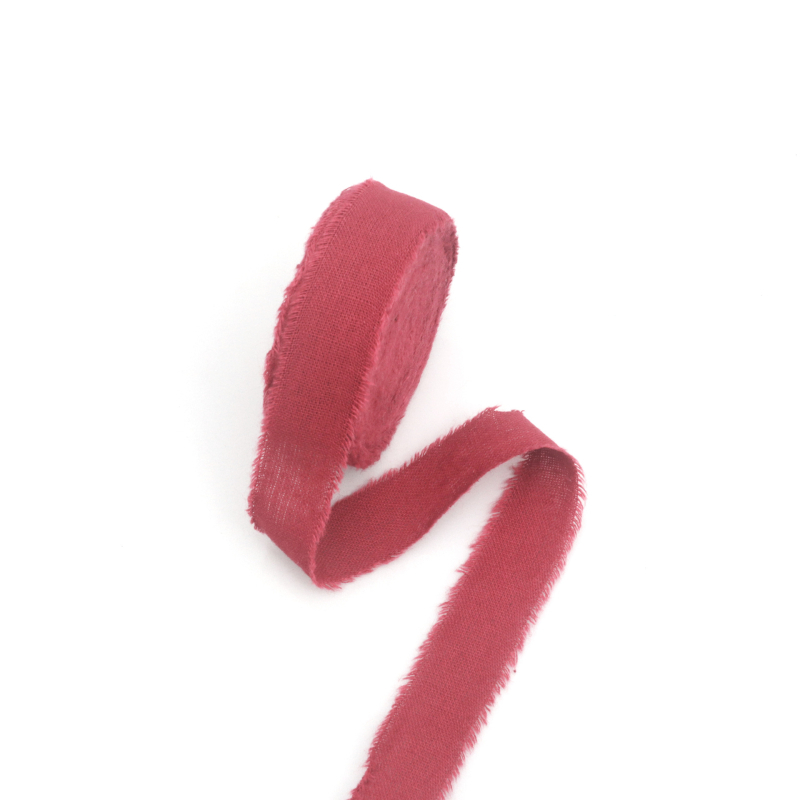 Pamut-len szalag, érdes széle, ajándékcsomagoláshoz és díszítéshez – Wending