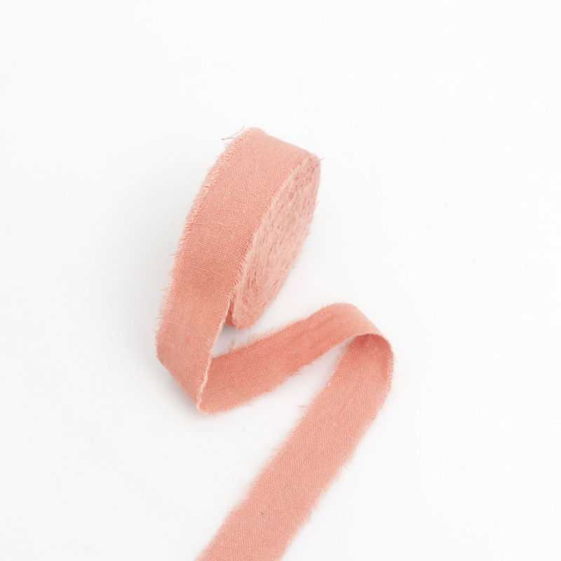 Pamut-len szalag, érdes széle, ajándékcsomagoláshoz és díszítéshez – Wending