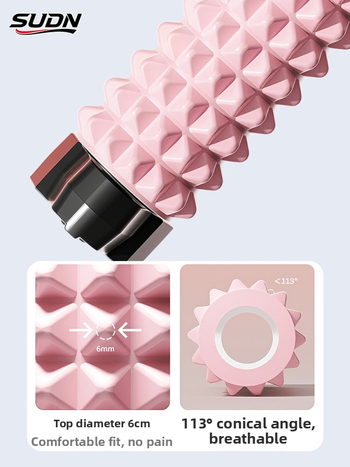 Sienas stiprināms EVA jogas rolītis dziļai muguras masāžai un kāju muskuļu atslābināšanai, ar sūkšanas kausu, Sudn zīmols