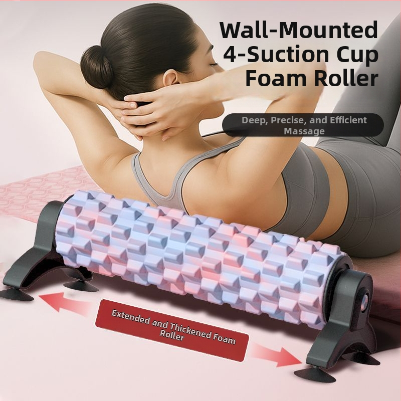 Changfeng Ciets putu rullis ar stiprinājumu un vakuuma kausu, jogai, muskuļu atslābināšanai un profesionālai masāžai