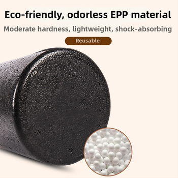 Cieta putas joga rulīte – muguras izstiepšanai un muskuļu atslābināšanai, gluda putu virsma