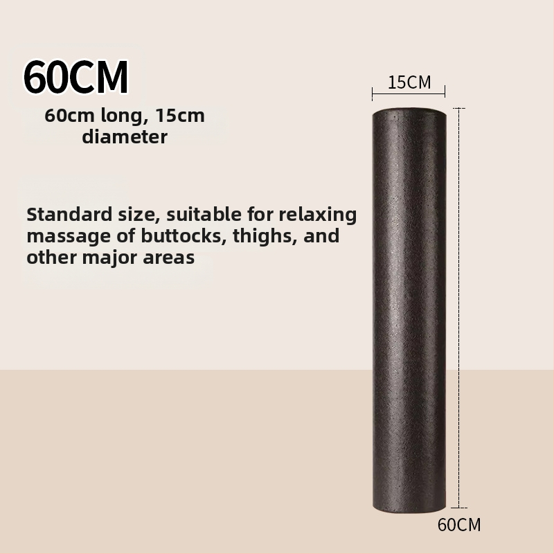 Cieta putas joga rulīte – muguras izstiepšanai un muskuļu atslābināšanai, gluda putu virsma