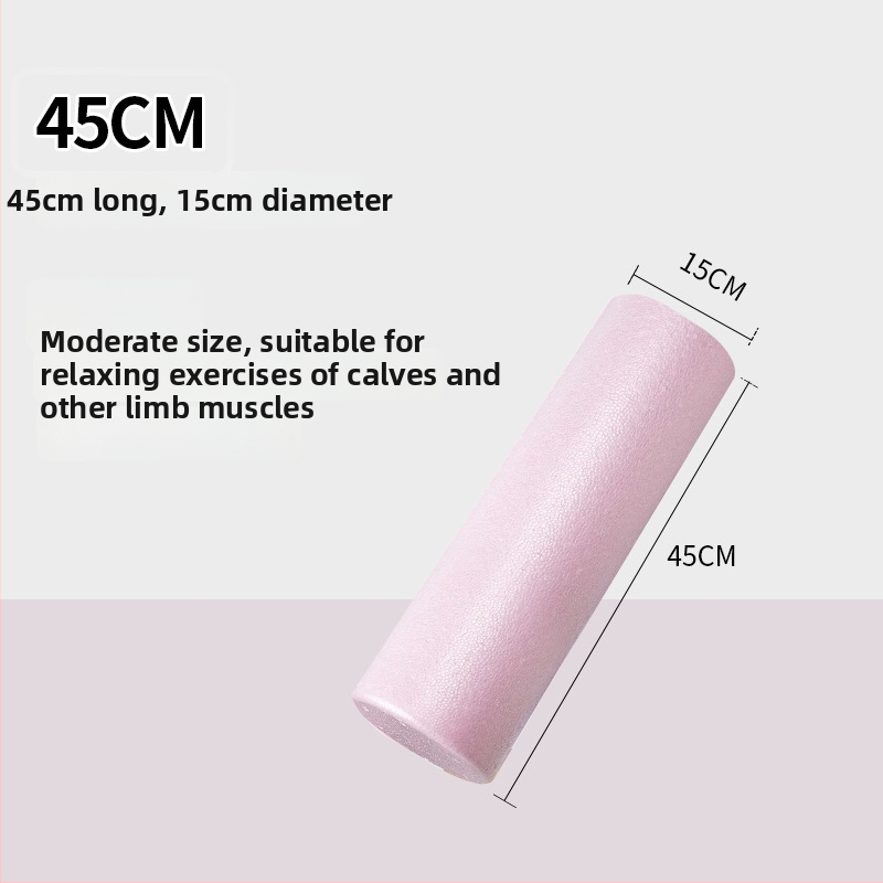 Cieta putas joga rulīte – muguras izstiepšanai un muskuļu atslābināšanai, gluda putu virsma