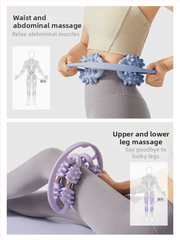 Kāju masāžas ierīce ar gredzenveida spriegojumu un putu rulonu – putu rulļa masāža (Materiāls: PP; Zīmols: Other; Forma: gredzenveidīga; Lietošana: kāju masāža; Mērķa zona: augšstilbi un apakšstilbi)