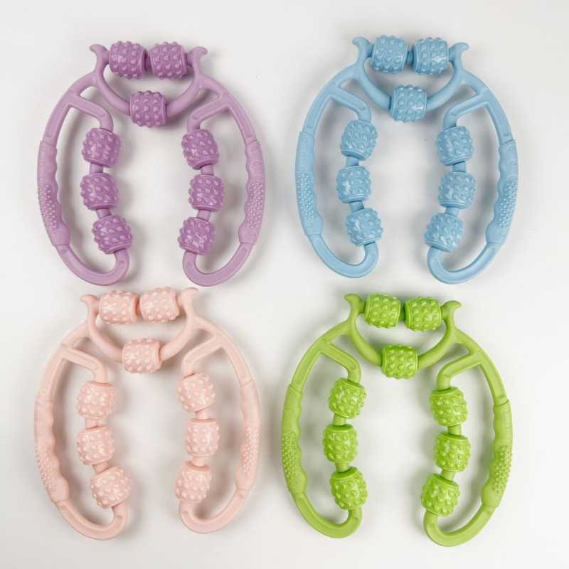 Kilenc görgős lábmasszírozó — multifunkcionális jóga eszköz a lábformázáshoz és masszázshoz