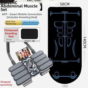 Lingxiang vēdera rullītis ar automātisku atgriešanos, četrritņu dizains mājas vingrošanai