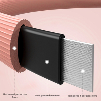 Kāju pretestības aplis locekļu treniņam, Daudzfunkcionālais Pilates/Joga aplis, Materiāls: ABS + augstas izturības stikla šķiedra; Zīmols: Other