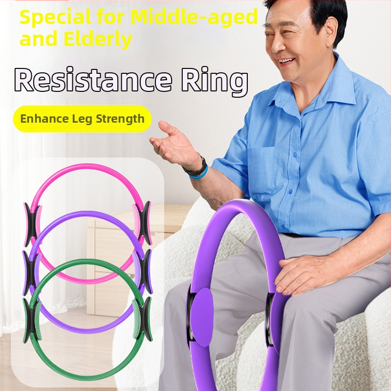 Kāju pretestības aplis locekļu treniņam, Daudzfunkcionālais Pilates/Joga aplis, Materiāls: ABS + augstas izturības stikla šķiedra; Zīmols: Other