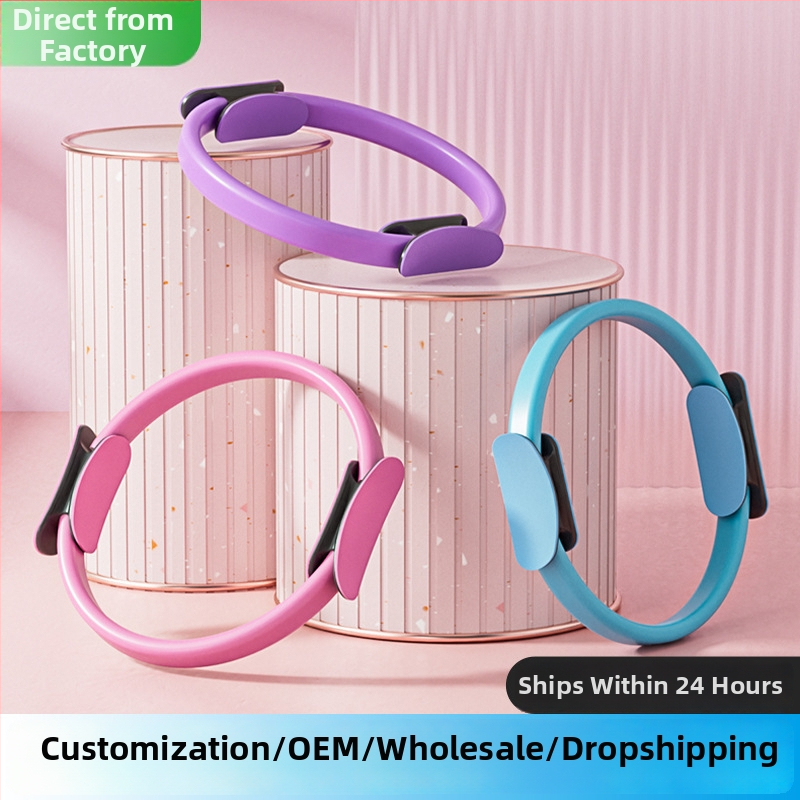 Kāju pretestības aplis locekļu treniņam, Daudzfunkcionālais Pilates/Joga aplis, Materiāls: ABS + augstas izturības stikla šķiedra; Zīmols: Other