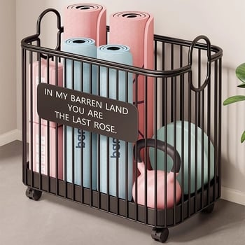 CHUOU съхранителна кошница, изработена от желязо-арт, модерен минималистичен стил, модел 2183283756273074944, подходяща за завивки, CD-та, чанти, книги и списания, кабели за слушалки и дрехи