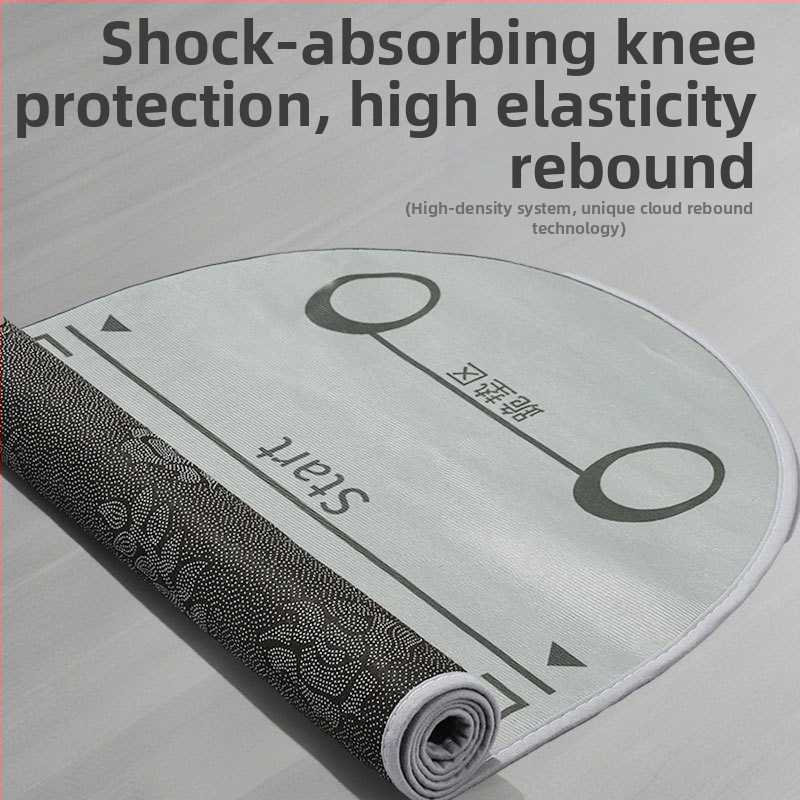 Abdominālā riteņa mats – iekštelpu lietošanai, šoka absorbcija, kluss, anti-slip, palielināts un plats dizains, putas materiāls