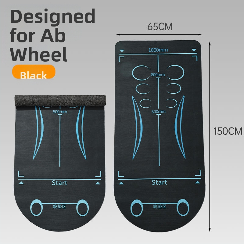 Abdominālā riteņa mats – iekštelpu lietošanai, šoka absorbcija, kluss, anti-slip, palielināts un plats dizains, putas materiāls
