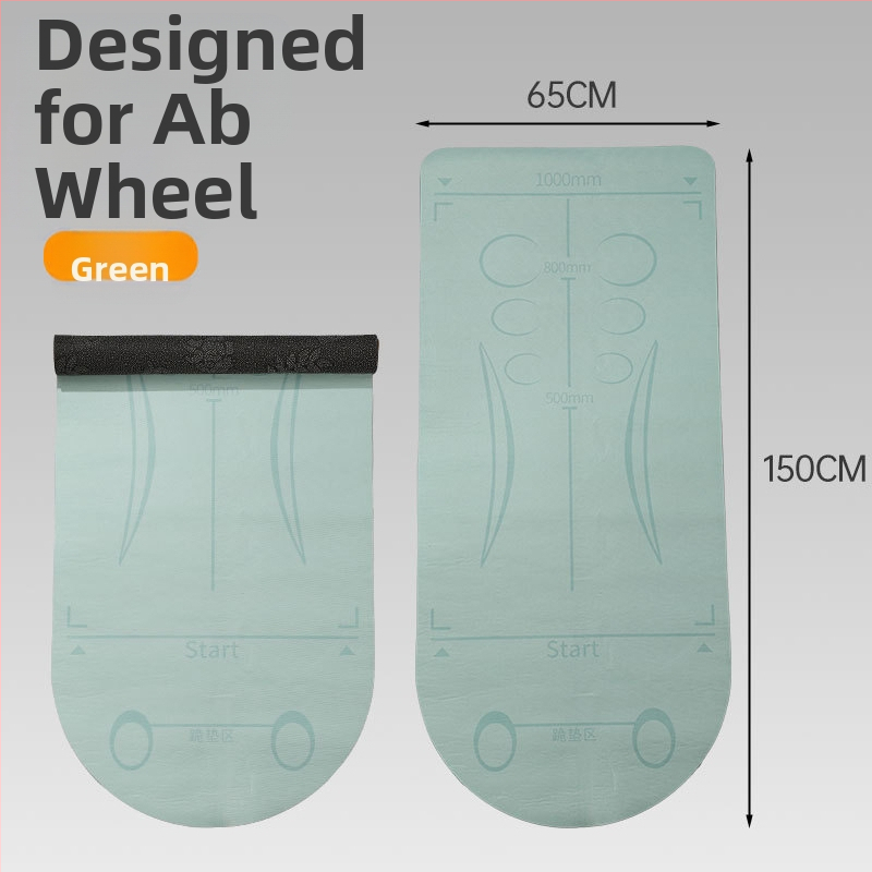 Abdominālā riteņa mats – iekštelpu lietošanai, šoka absorbcija, kluss, anti-slip, palielināts un plats dizains, putas materiāls