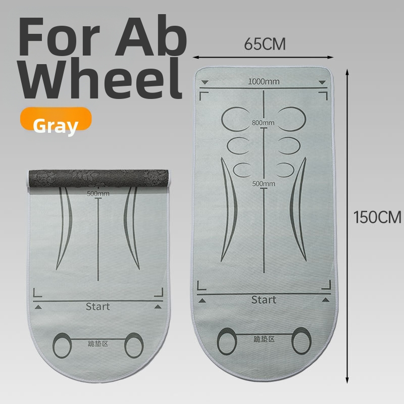 Abdominālā riteņa mats – iekštelpu lietošanai, šoka absorbcija, kluss, anti-slip, palielināts un plats dizains, putas materiāls