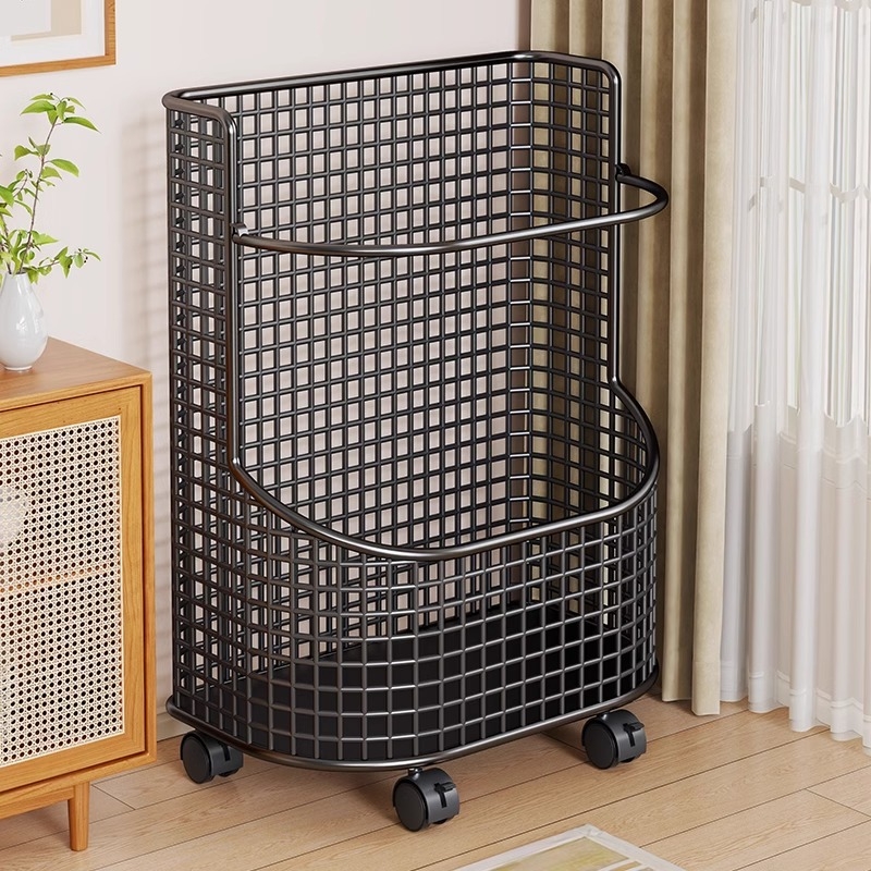 Ραφιέρα αποθήκευσης γιόγκα με ρόδες – μεγάλη χωρητικότητα, μεταλλική κατασκευή για εξοπλισμό γυμναστικής και ρακέτες μπατμίντον