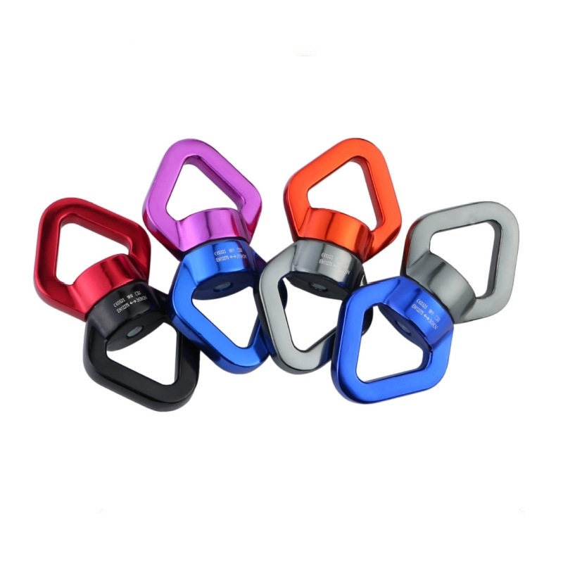 Hamac de yoga din aliaj de aluminiu-magneziu cu inel universal rotativ de 360° pentru alpinism în aer liber